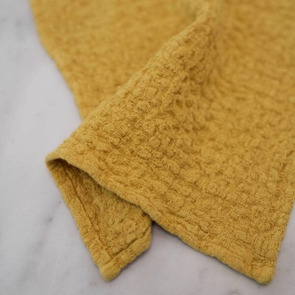 Linen Tales - Lemon Curry Linen Dishcloth Set of 2 - Image 4