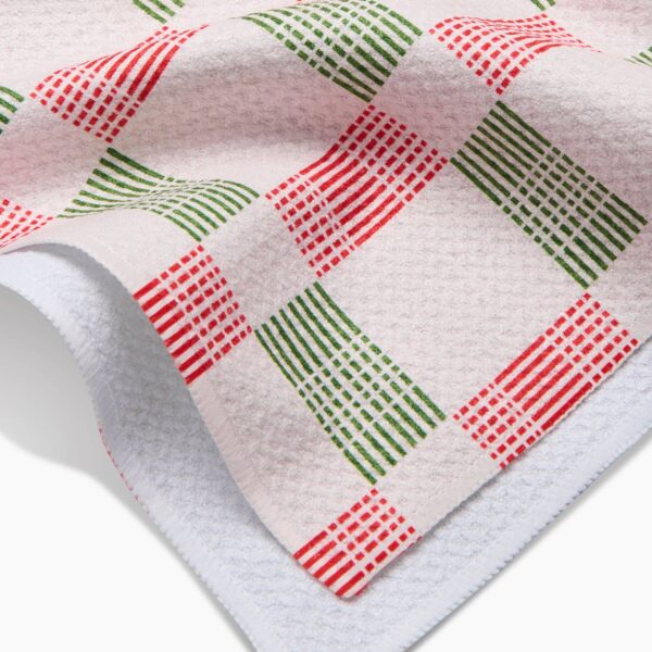 Be Merry Plaid Tea Towel - Image 2