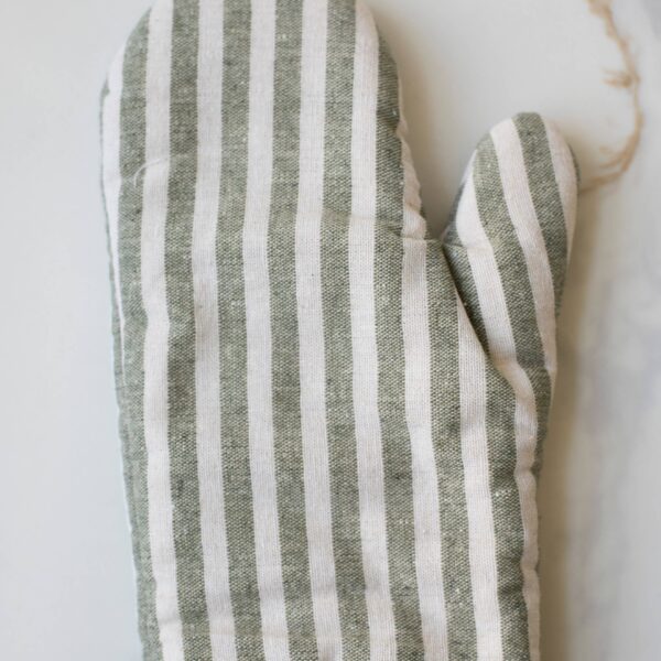 Stripe Oven Mitt: Beige - Image 5