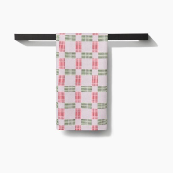 Be Merry Plaid Tea Towel - Image 4