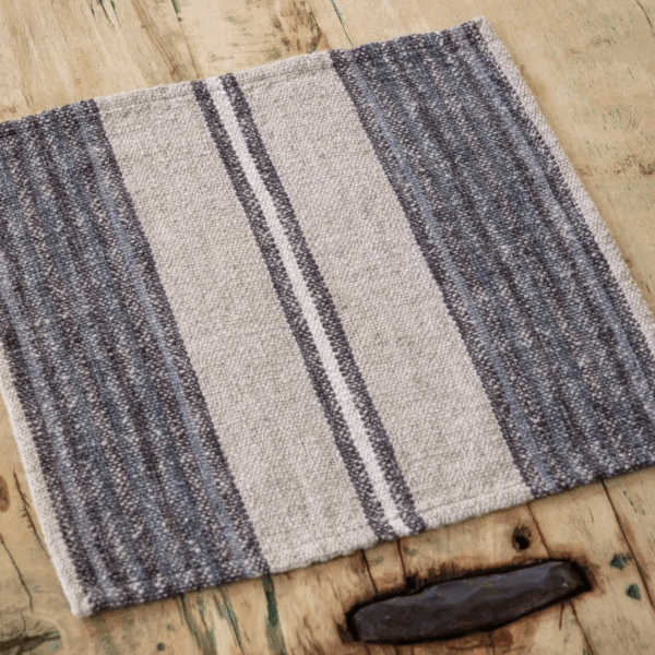 Cornflower Striped Dishcloth