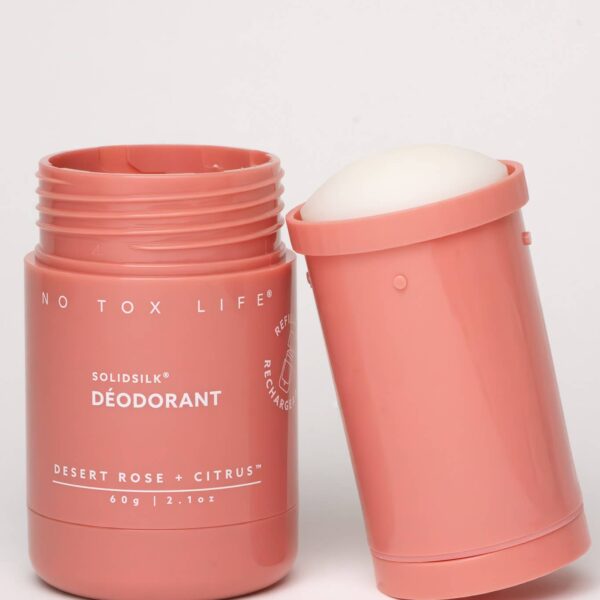 No Tox Life - SOLIDSILK® Deodorant (Desert Rose & Citrus) Refillable - Image 5