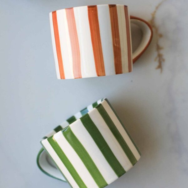 Simple Striped Mugs: Red - Image 4