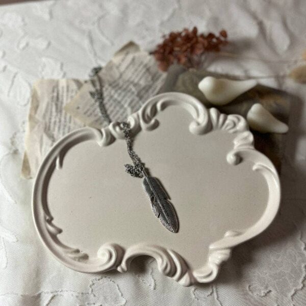 Asymmetry Elegance Tray| Jewelry Tray| Vintage| Handmade : White - Image 8