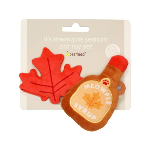 Maple Leaf & Syrup Fall Cat Toys, Set of 2 - Image 4