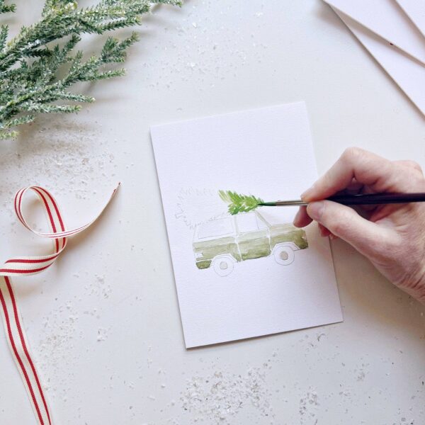 Christmas cheer paintable notecard - Image 8