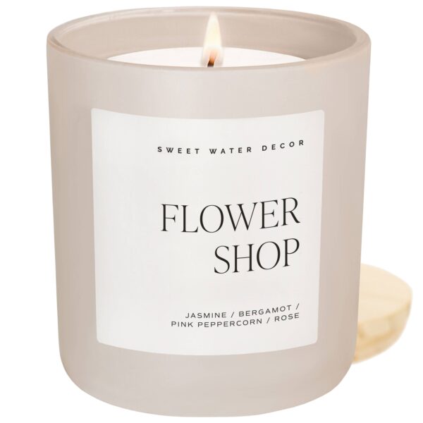 Flower Shop 15 oz Soy Candle, Matte Jar - Image 10