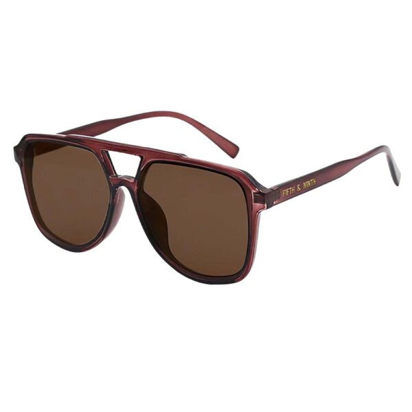 Lagos Sunglasses: Maroon, 100% UV Protection - Image 4