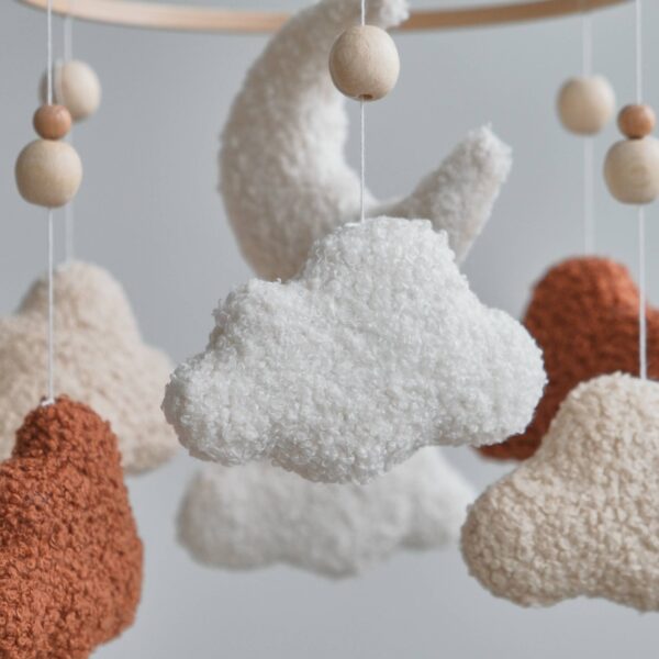 ChilDreams - Cloud Baby Mobile, Neutral Baby Crib Mobile, Cloud Nursery - Image 3