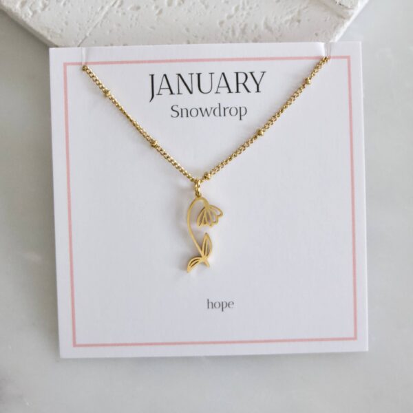 Birth Flower Necklaces - Waterproof: November - Chrysanthemum - Image 10