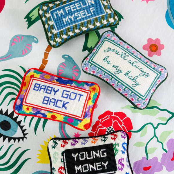 Baby Got Back Mini Needlepoint Pillow - Image 5