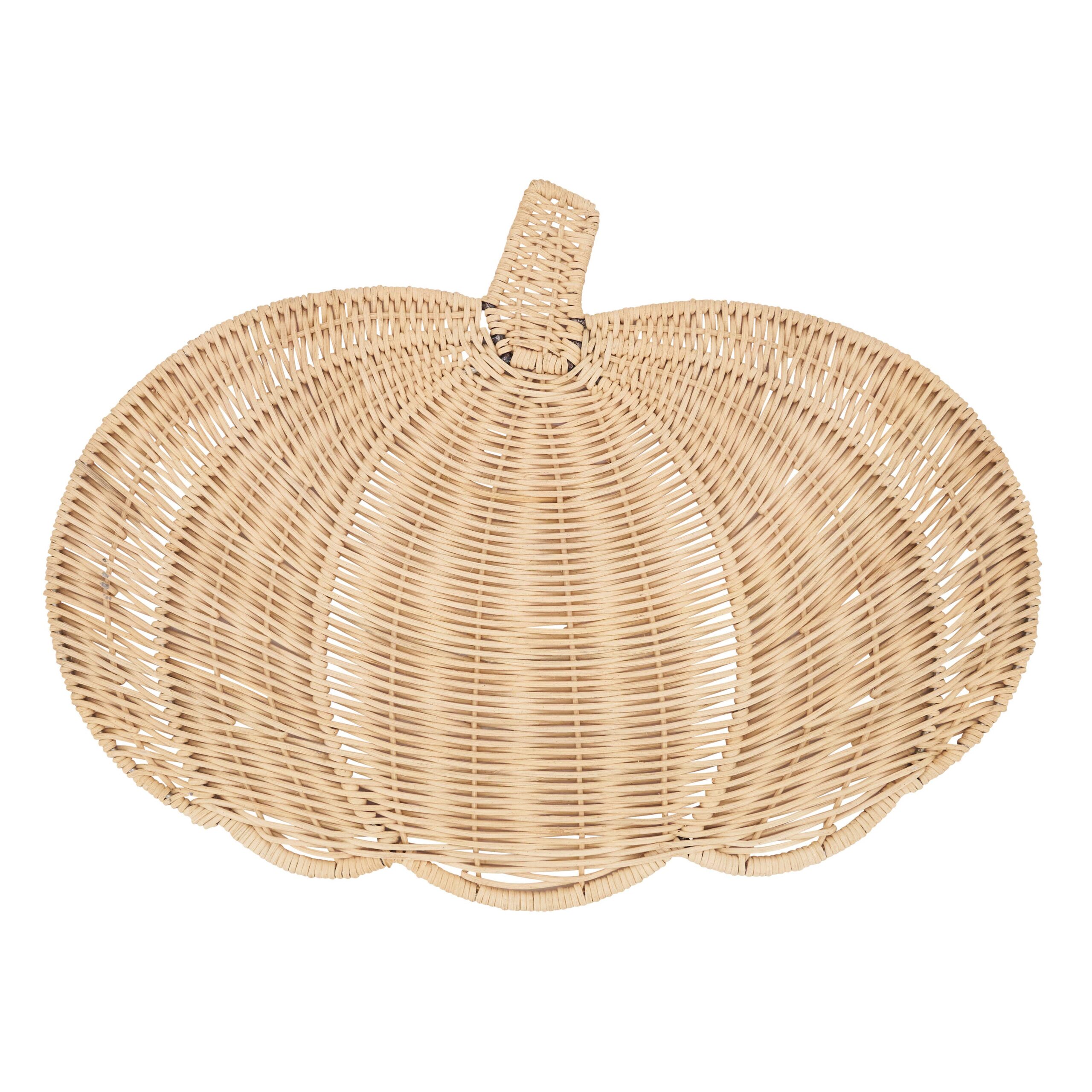 Fall Harvest Rattan Pumpkin Placemat: Caramel, 13"x17" - Image 12