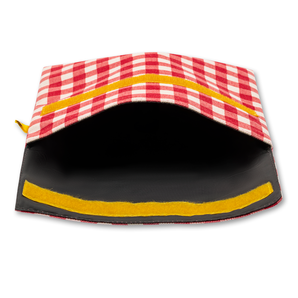 Fluf - Flip Snack Bag - Gingham Red - Image 2