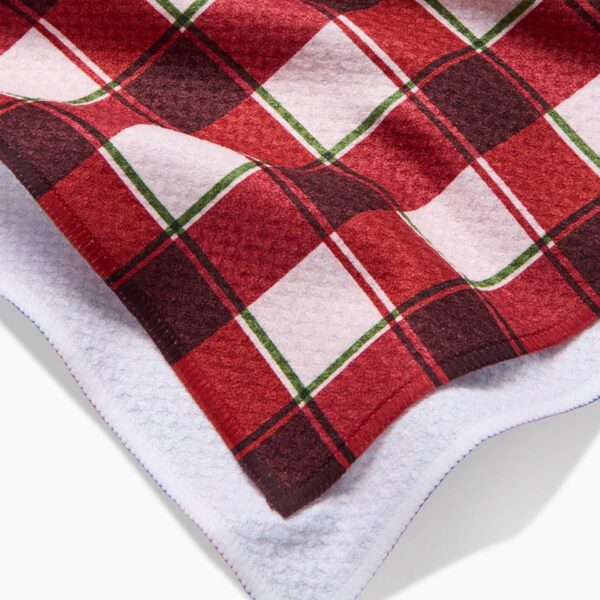 Jingle Plaid Tea Towel - Image 2