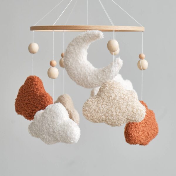 ChilDreams - Cloud Baby Mobile, Neutral Baby Crib Mobile, Cloud Nursery - Image 8