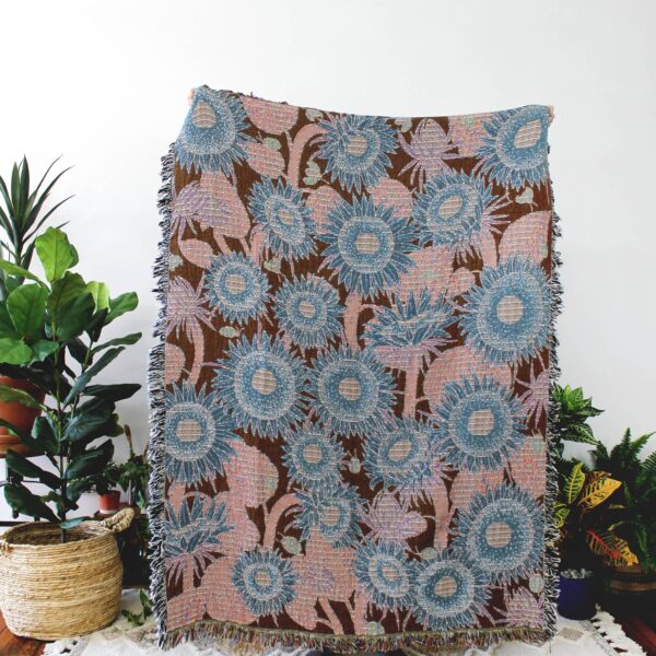Calhoun & Co. - Sunflower & Ladybug Tapestry Blanket - Image 2
