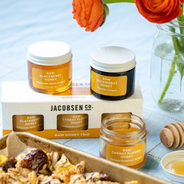 Jacobsen Salt Co. - Raw Honey Gift Set - 3 Jar Sampler Collection - Image 3