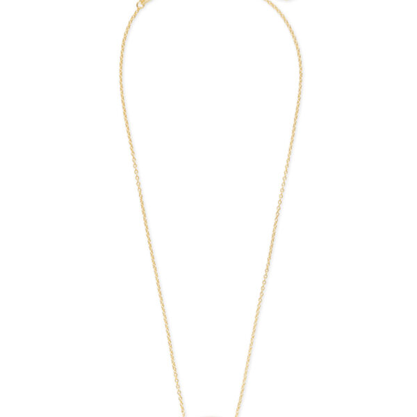 ELISA SHORT PENDANT NECKLACE GOLD DICHROIC GLASS - Image 2