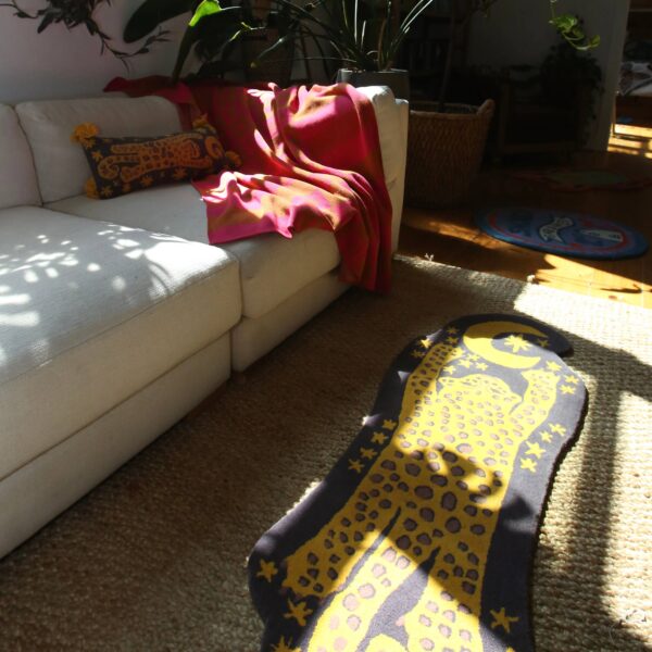 Calhoun & Co. - Moonlight Leopard Shape Rug - Image 5