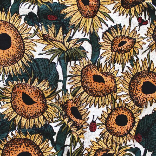Calhoun & Co. - Sunflower & Ladybug Tapestry Blanket - Image 5