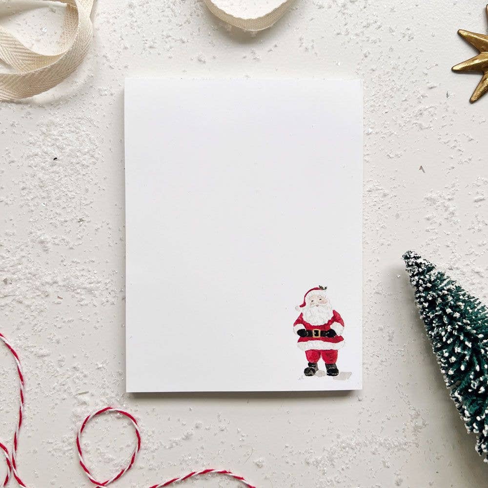Christmas notepad: Poinsettia