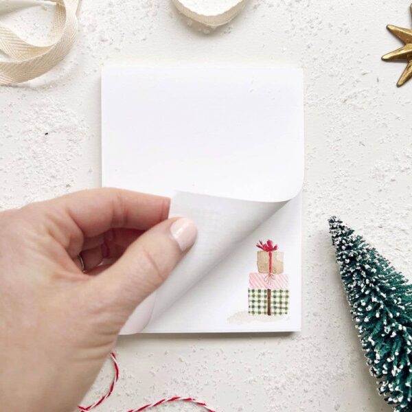 Christmas notepad: Poinsettia - Image 2