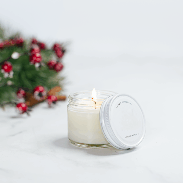 Holiday Spice -Mason Jar Candle: 16 oz - Image 2
