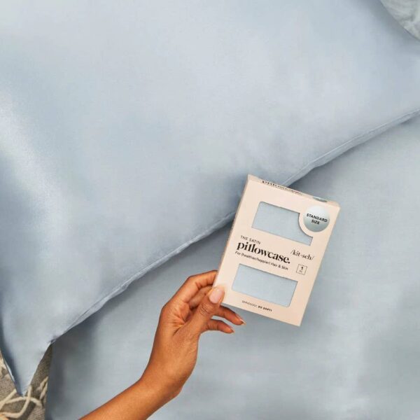 Standard Satin Pillowcase - Haze Blue - Image 4