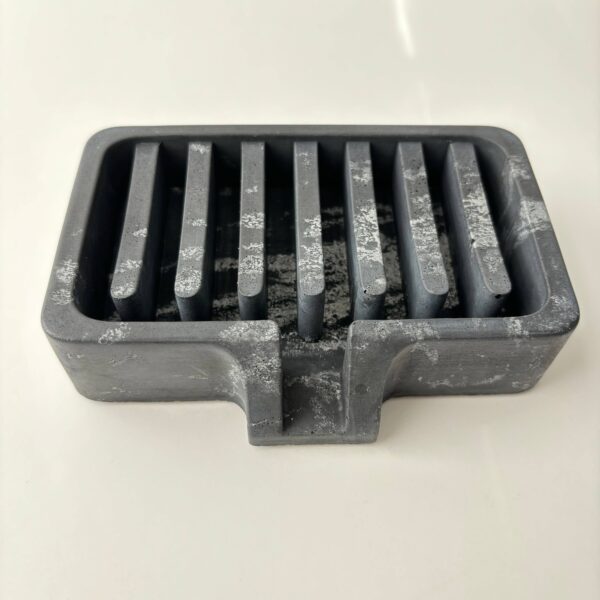 Soap Holder | Concrete Soap Dish: White Black & Silver Marble - Image 10