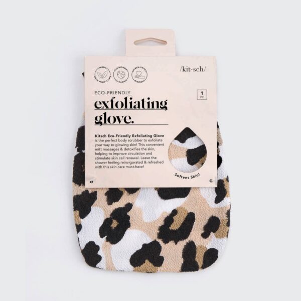 Eco-Friendly Exfoliating Glove - Leopard - Image 4