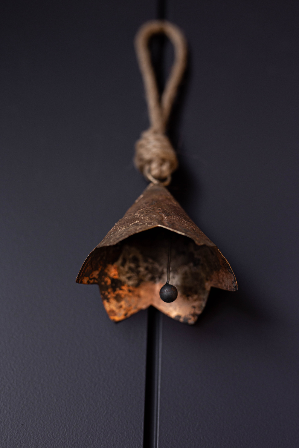 Scallop Iron Bell Vintage Inspired Ornament Christmas Decor