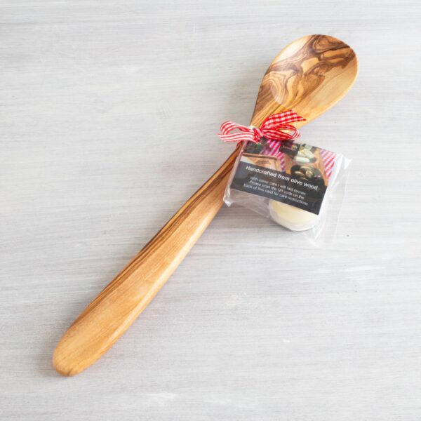 PERPIGNAN Cooking Spoon 13.5' OLIVE WOOD HANDCRAFTED - Image 2