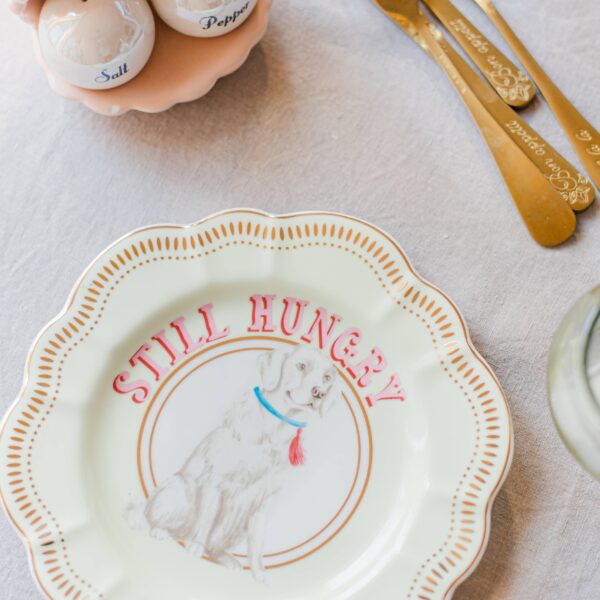 YVONNE ELLEN 23CM FLOWER PLATE LABRADOR - Image 2