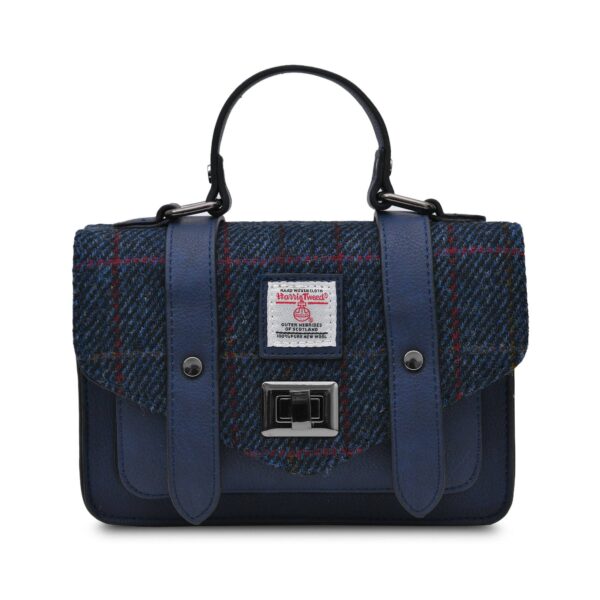 The Mini Satchel: Blue Tartan - Image 14