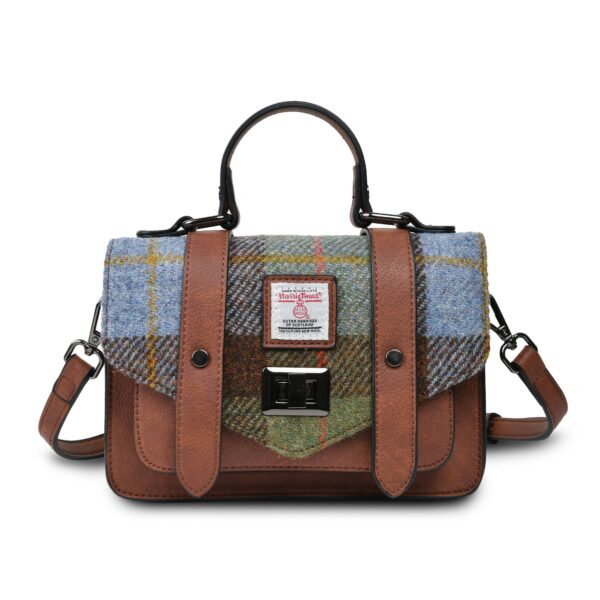 The Mini Satchel: Blue Tartan - Image 8