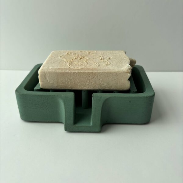 Soap Holder | Concrete Soap Dish: White Black & Silver Marble - Image 11