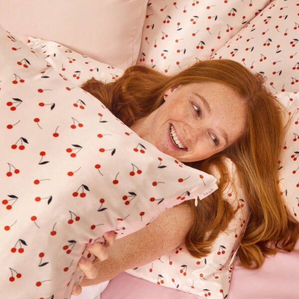 Satin Pillowcase Standard - Cherry Print - Image 4