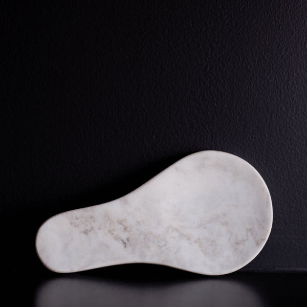 Hand Cut Marble Spoon Rest - Image 2