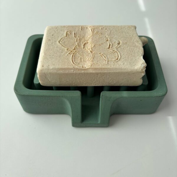 Soap Holder | Concrete Soap Dish: White Black & Silver Marble - Image 8