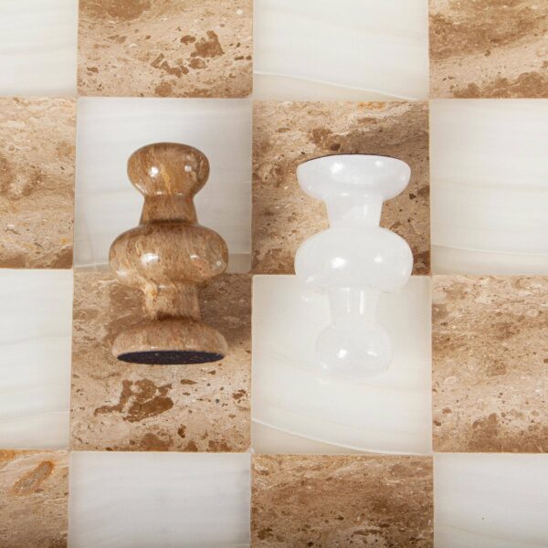 Onyx And Marble Chess Set (13.5 Inch) - Image 3