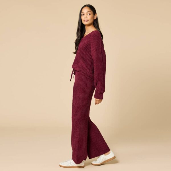 Marshmallow Waffle V-Neck Lounge: Coco, S - Image 10