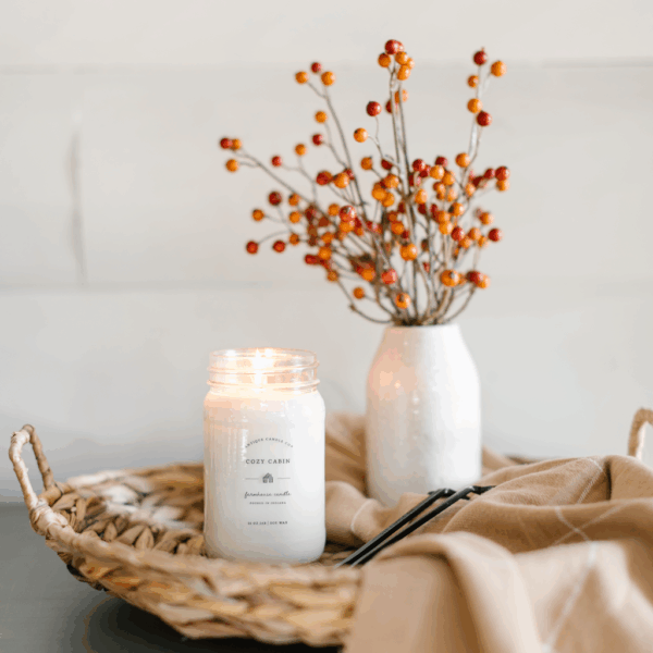 Cozy Cabin -Mason Jar Candle: 2 oz - Image 3