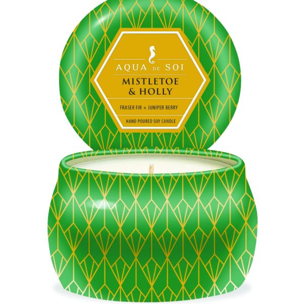 Mistletoe & Holly LE 9oz Aqua De SOi Tin Candle