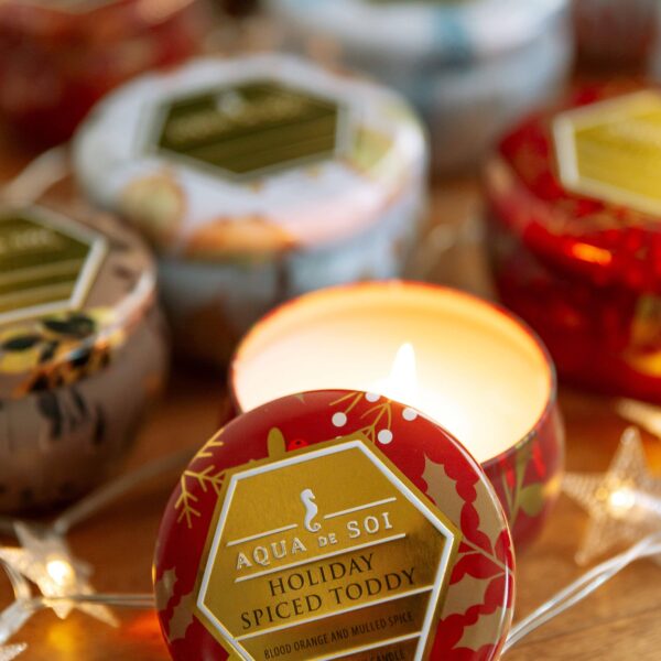 Mistletoe & Holly 4oz Aqua De SOi Candle Tin - Image 4