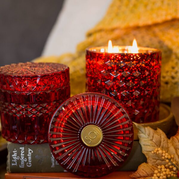 Holiday Spice 8oz Petite Shimmer Candle - Image 2