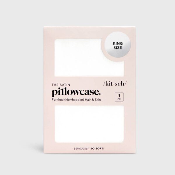 Satin King Pillowcase - Ivory - Image 3