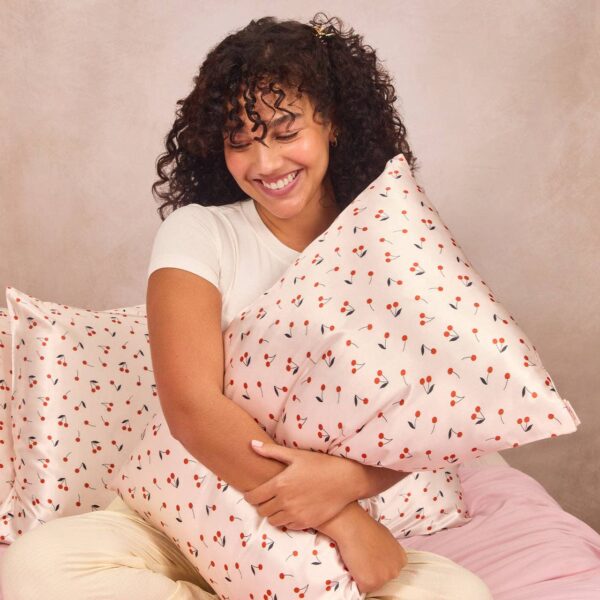 Satin Pillowcase Standard - Cherry Print - Image 3