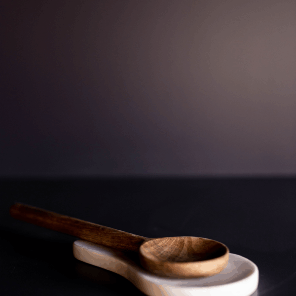 Hand Cut Marble Spoon Rest - Image 4