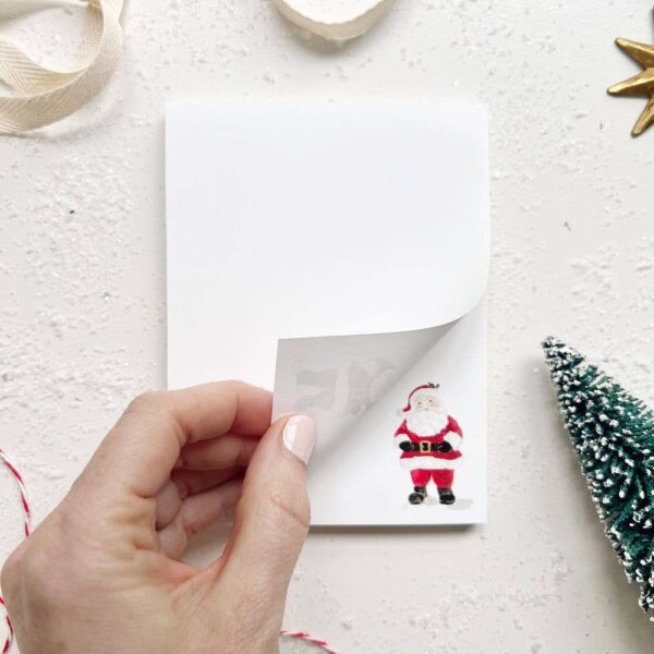 Christmas notepad: Poinsettia - Image 9