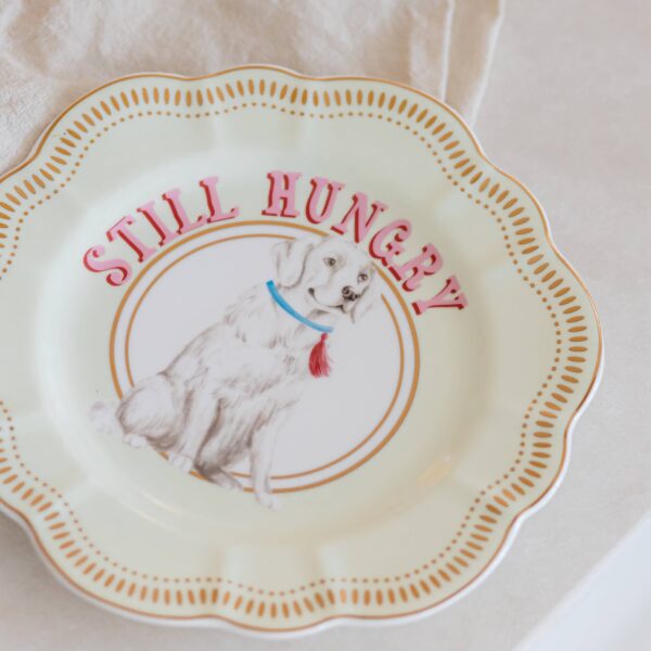 YVONNE ELLEN 23CM FLOWER PLATE LABRADOR